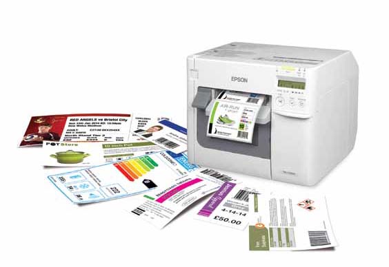 Epson C3500 farve printer til etiketter og labels.