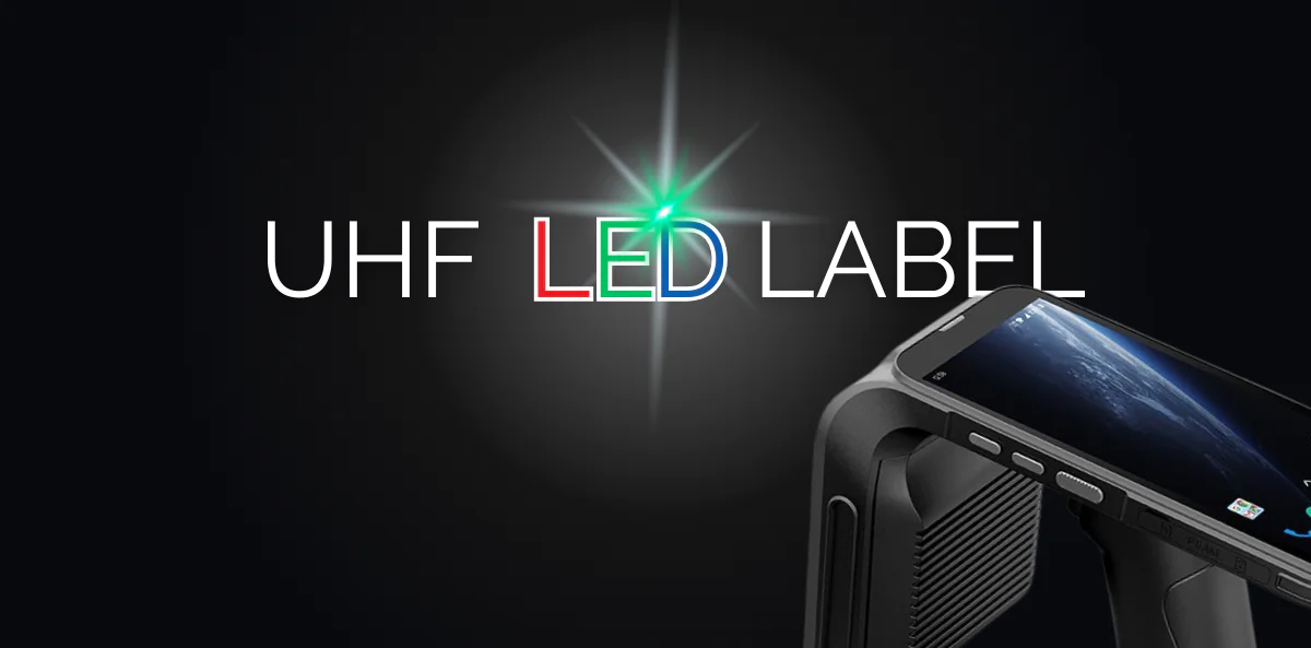 RFID med LED lys. Pict to light. UHF LED Label med RFID.