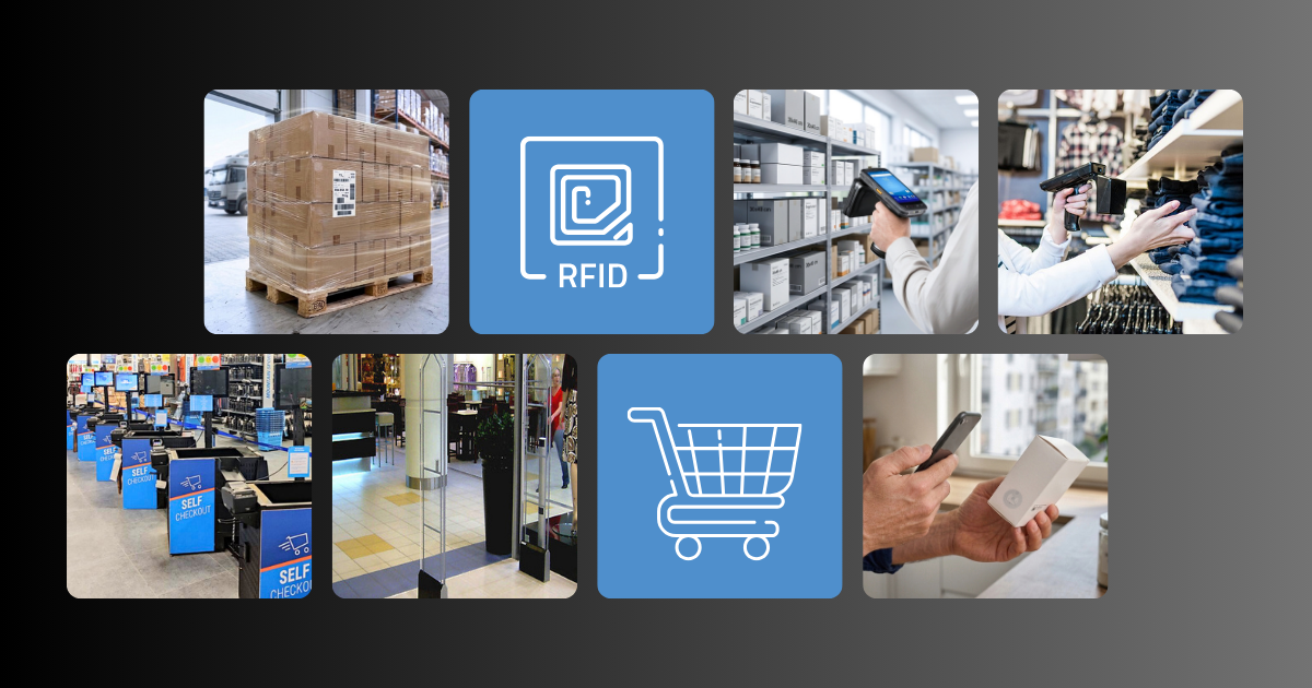 RFID i detail. RFID til retail. Viser RFID i detailhandel.